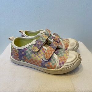 Cat & Jack Multicolor Checkered Kids Sneakers - kids 11
